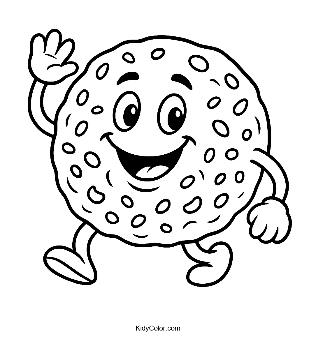 Smiling Cookie Character illustration