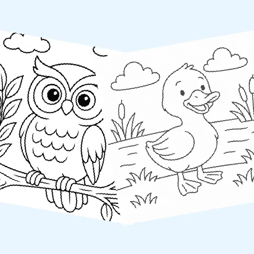 Free birds coloring pages for kids