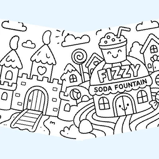 Free candy land coloring pages