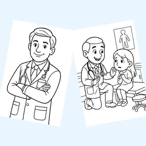Free community helpers coloring pages for kids