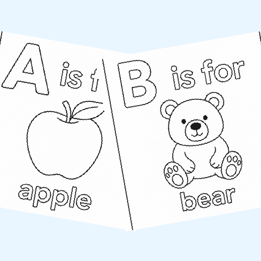 Free educational & alphabet coloring pages for kids