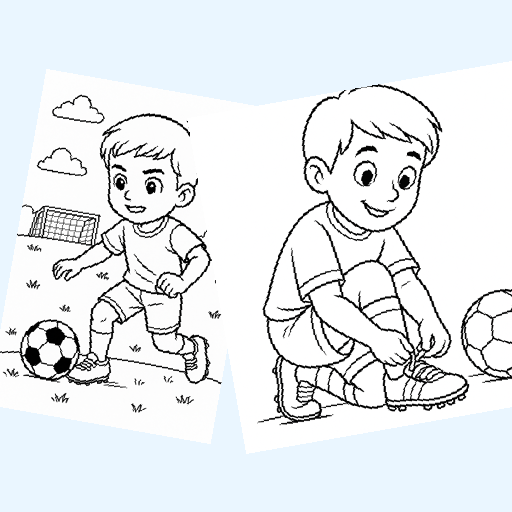 Free football coloring pages for kids