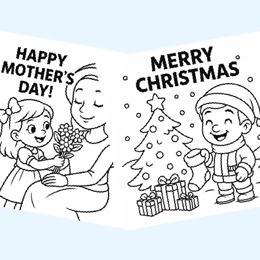 Free holidays & celebrations coloring pages for kids