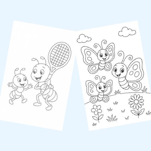 Free insects & bugs coloring pages for kids