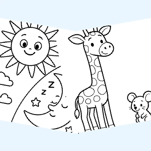 Free opposites coloring pages