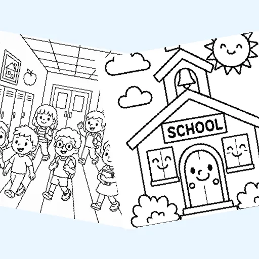 Free school coloring pages