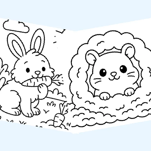 Free small pets coloring pages