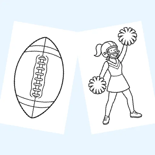 Free sports & hobbies coloring pages for kids
