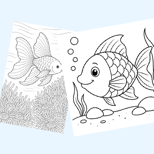 Free underwater & sea life coloring pages for kids