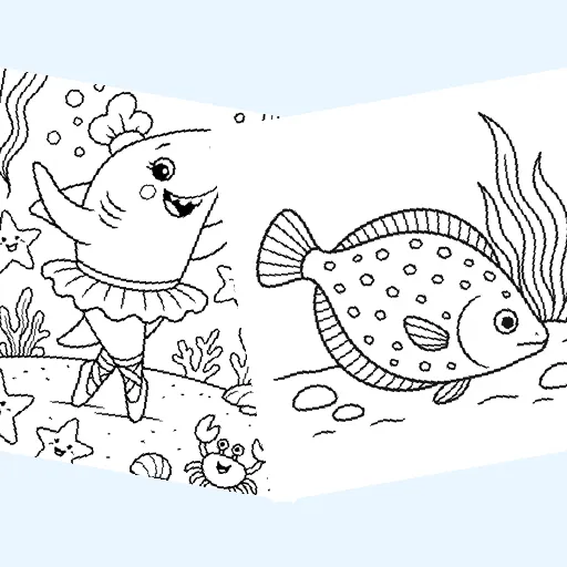 Free underwater & sea life coloring pages for kids