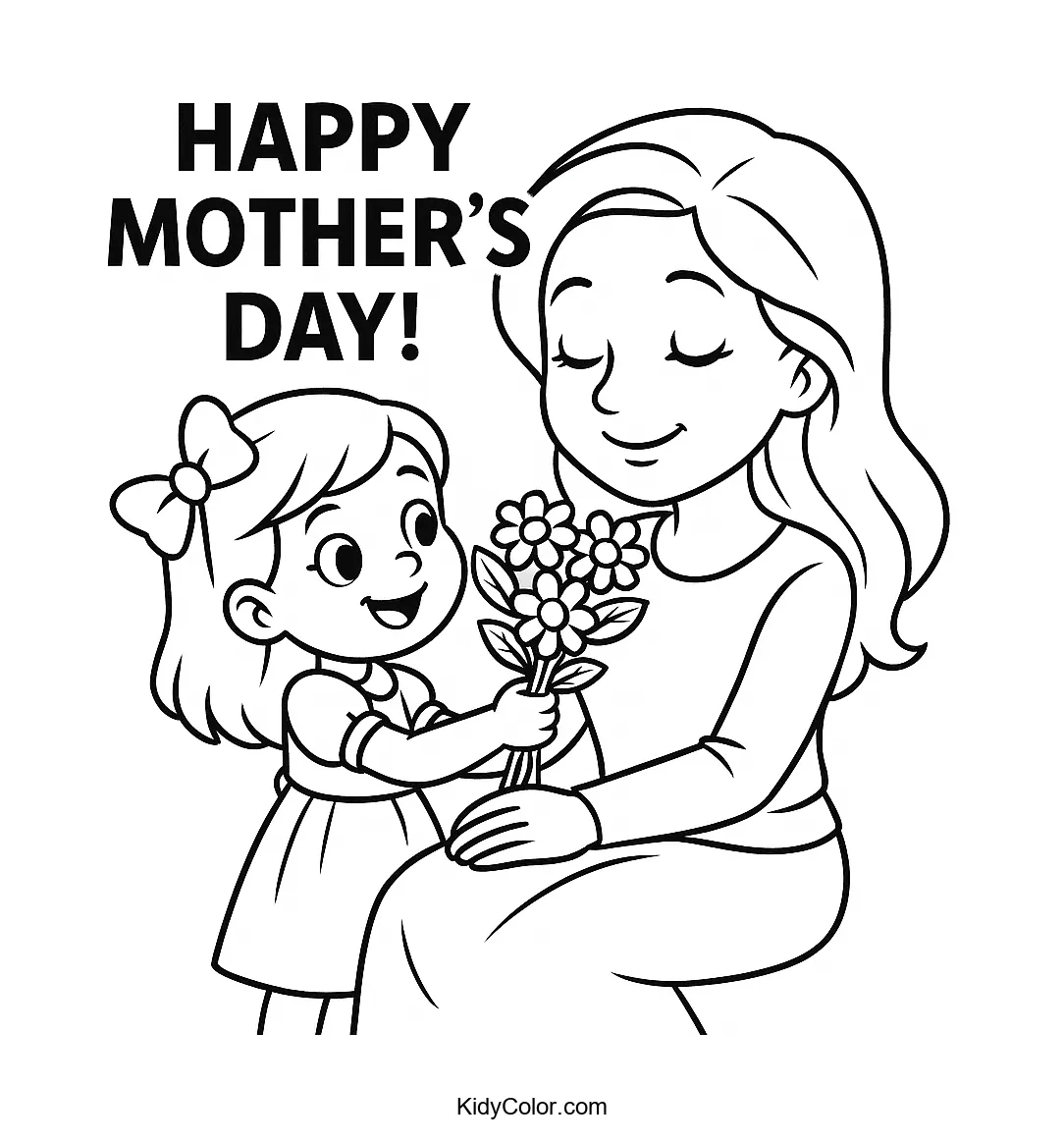 Mother's Day celebration with kids and mom