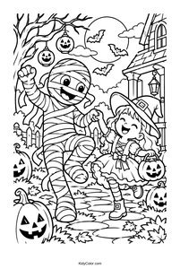 Dancing Mummy and Little Witch