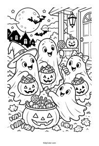 Friendly Ghosts Trick-or-Treating