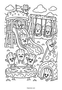 Happy Fries at the Playground