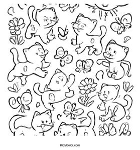 Kittens and Butterflies Counting Fun
